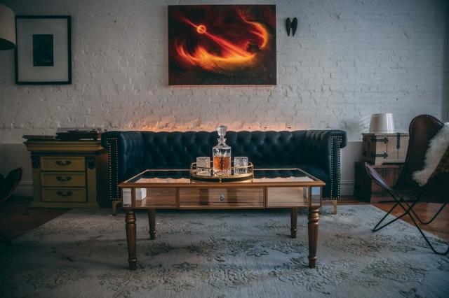 Unique vintage style in our living room